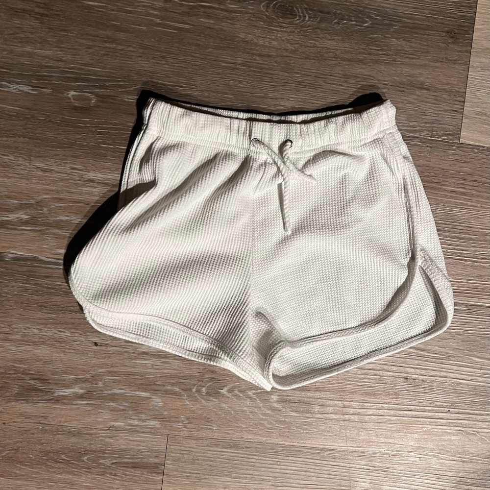 Waffle knit shorts